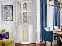 Буфет Констанция угловой белый матовый-джинс, фото 3