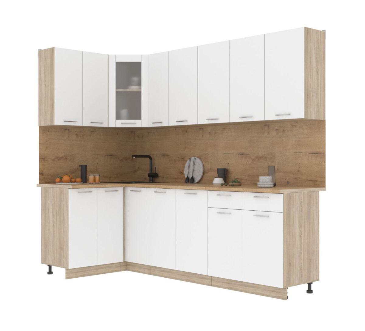 Угловая кухня Мила Стандарт 1,2х2,5 м