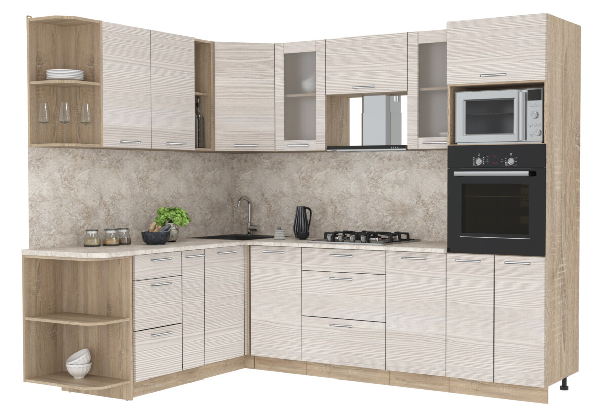 Угловая кухня Мила Стандарт 1,88х2,6ВТ