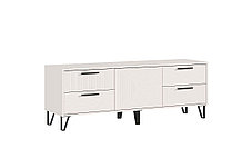 Тумба под ТВ Флэш МДФ белая, фото 3