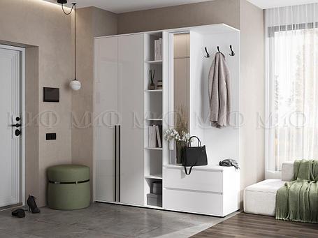 Прихожая Норд 2 Белый глянец, фото 2