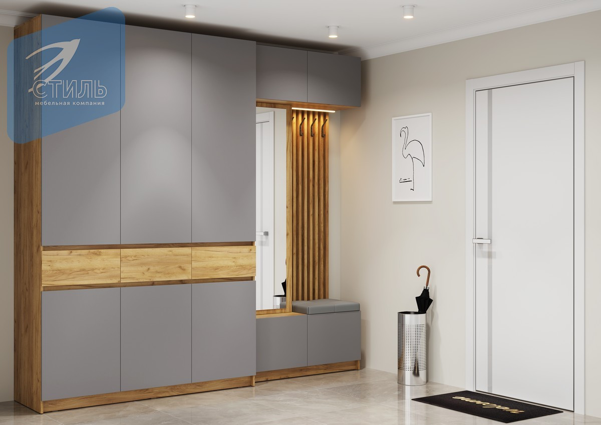 Прихожая Бостон ЛДСП со шкафом 3 дв.