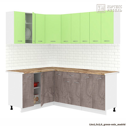 Угловая кухня Корнелия Лира 1,5х2,0 м, фото 2