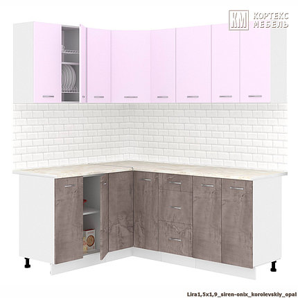 Угловая кухня Корнелия Лира 1,5х1,9 м, фото 2