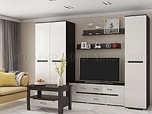 Модульная гостиная Ким 2 сонома/белый глянец, фото 3