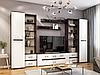 Модульная гостиная Ким 2 сонома/белый глянец, фото 2