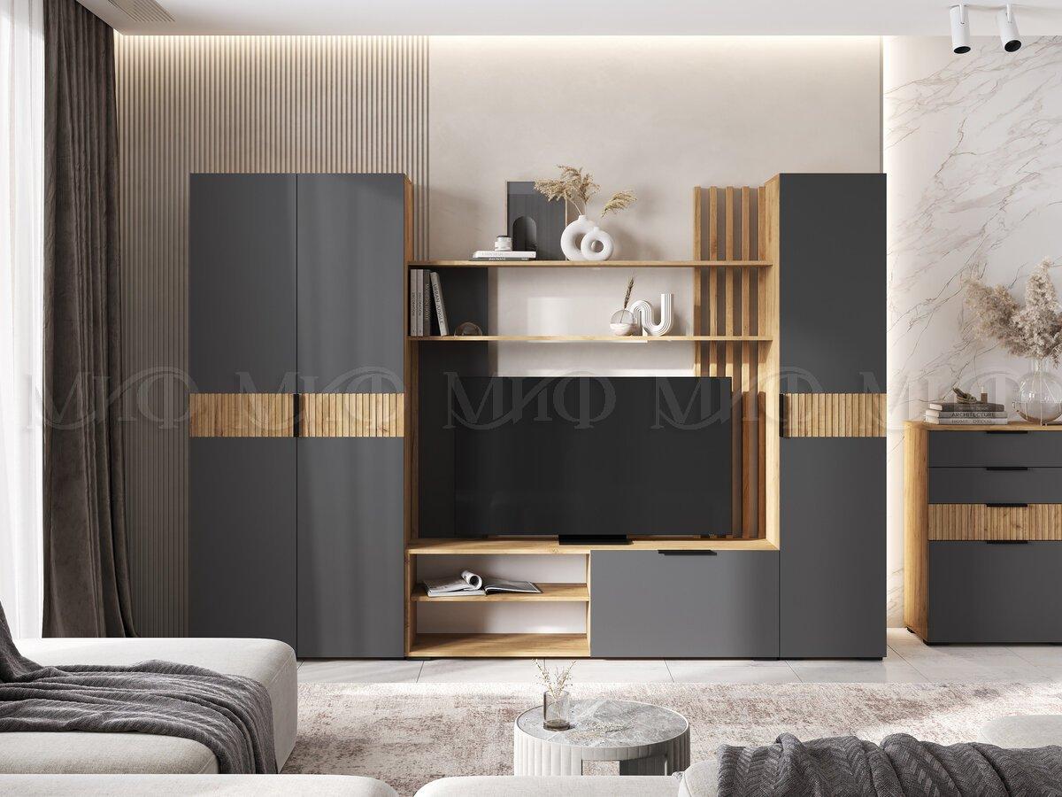 Гостиная Роджина набор 2 графит