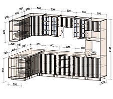 Угловая кухня Мила Берес 1,88х3,0, фото 2
