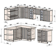 Угловая кухня Мила Берес 1,7х2,7, фото 2