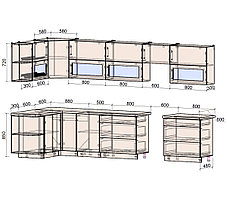 Угловая кухня Мила Матте 1,5х3,6Б, фото 2