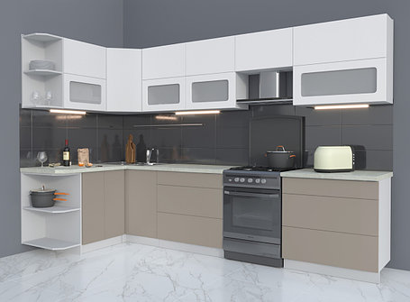 Угловая кухня Мила Матте 1,5х3,2Б, фото 2