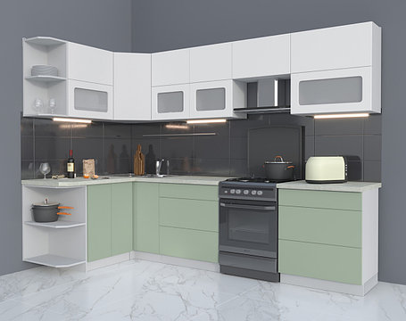 Угловая кухня Мила Матте 1,5х2,9Б, фото 2