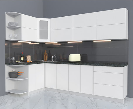 Угловая кухня Мила Матте 1,5х2,8А, фото 2