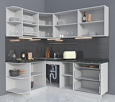 Угловая кухня Мила Матте 1,5х2,1А, фото 3