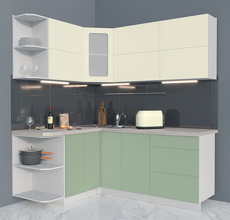 Угловая кухня Мила Матте 1,5х1,9А, фото 2