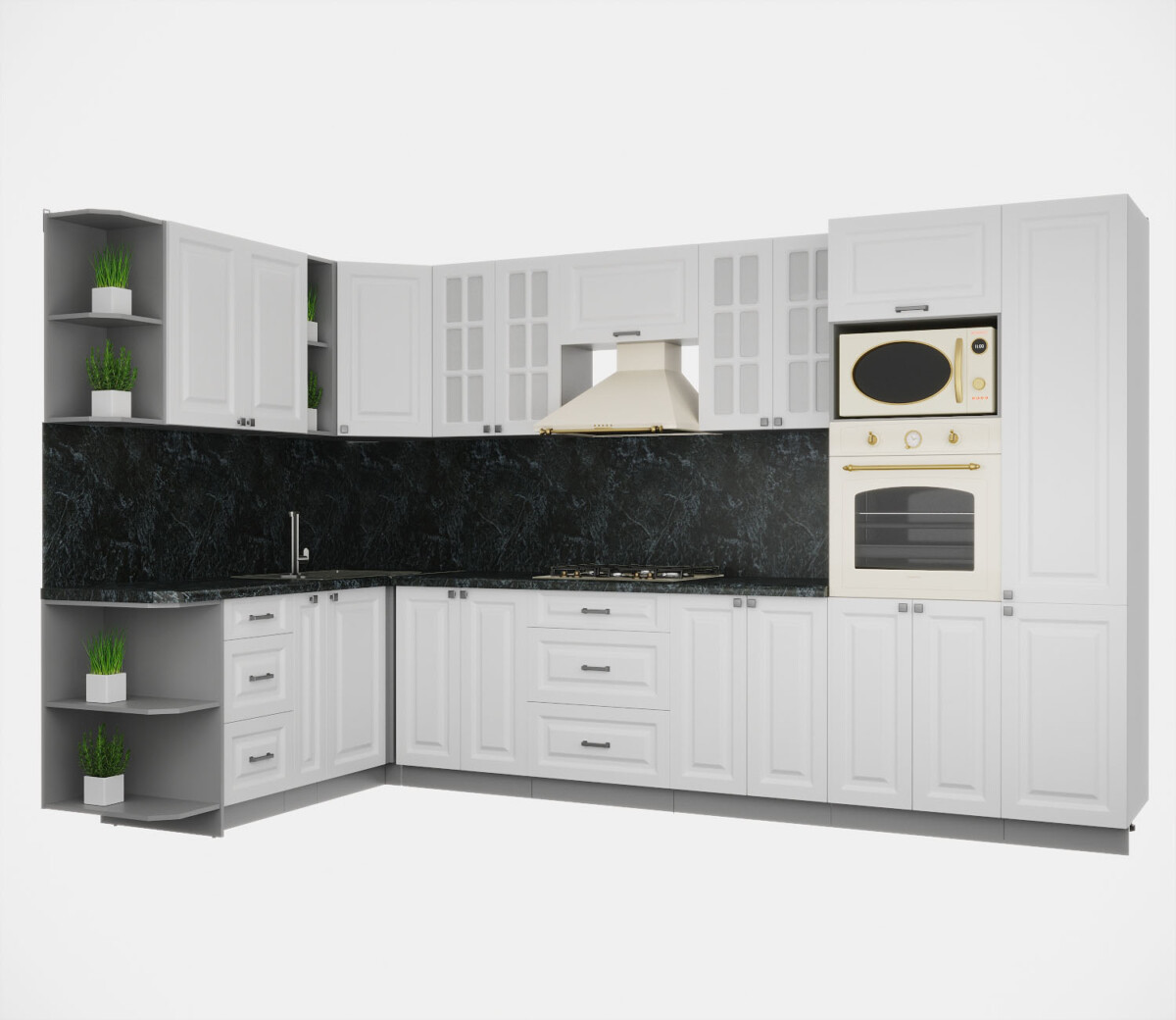 Угловая кухня Мила Деко 1,88х3,4