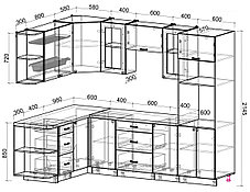 Угловая кухня Мила Деко 1,68х2,6, фото 2