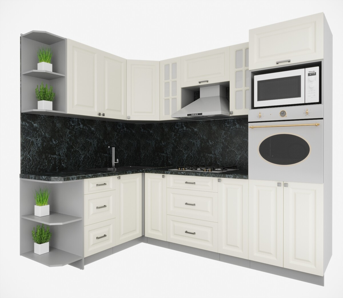 Угловая кухня Мила Деко 1,68х2,4