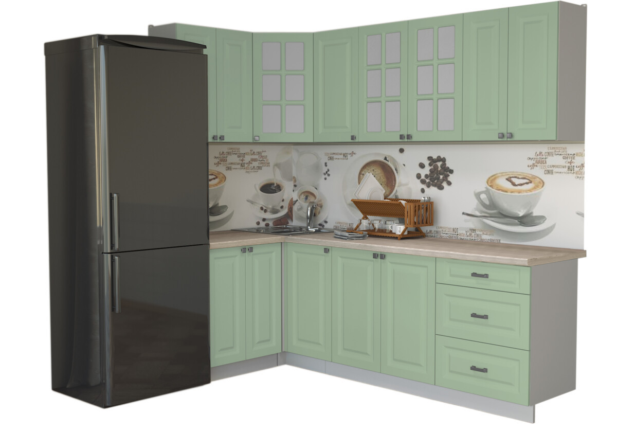 Угловая кухня Мила Деко 1,2х2,4 м