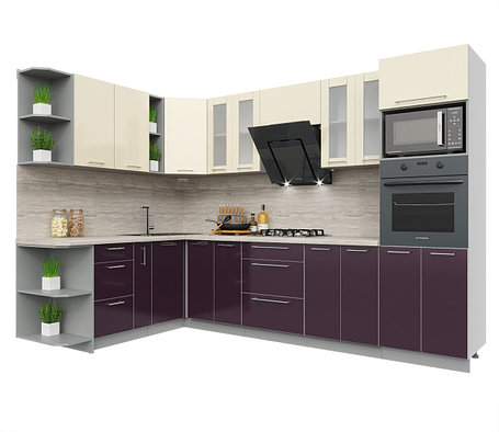 Угловая кухня Мила Пластик 1,88х3,0 м, фото 2