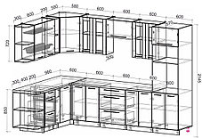 Угловая кухня Мила Пластик 1,88х3,0 м, фото 2