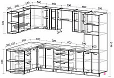 Угловая кухня Мила Пластик 1,68х3,0 м, фото 2