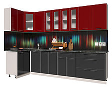 Угловая кухня Мила Пластик 1,2х3,0 м, фото 3