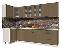 Угловая кухня Мила Пластик 1,2х2,9 м, фото 3