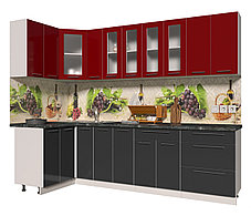 Угловая кухня Мила Пластик 1,2х2,7 м, фото 3