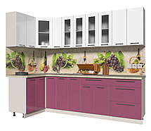 Угловая кухня Мила Пластик 1,2х2,7 м, фото 2