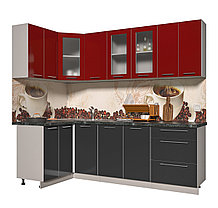 Угловая кухня Мила Пластик 1,2х2,4 м, фото 3