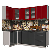 Угловая кухня Мила Пластик 1,2х2,3 м, фото 3