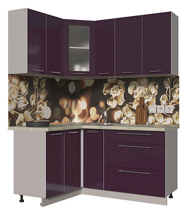 Угловая кухня Мила Пластик 1,2х1,7 м, фото 2