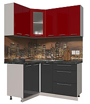 Угловая кухня Мила Пластик 1,2х1,5 м, фото 3