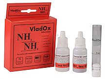Профессиональный тест для аквариумов VladOx NH3/NH4+ для измерения аммония и аммиака, до 75 измерений