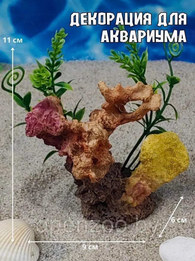 Декорация для аквариума акриловая ZooAqua Кораллы 9х6 см, фото 1