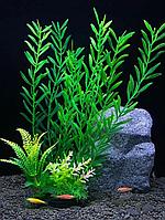 Искусственное растение для аквариума ZooAqua C-1155 8x5x28 см, керамика и пластик