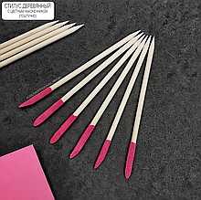 Стилус деревянный с цветным наконечником (поштучно)
