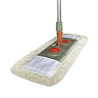 Комплект "Швабра профессиональная ЧистоPROF 50": Флаундер 50 см + Моп петлевой + Рукоятка 140 см