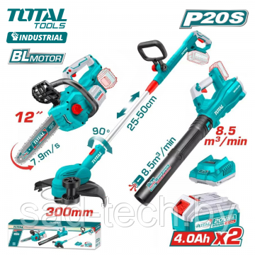 Набор аккумуляторного инструмента TOTAL TOSLI241189