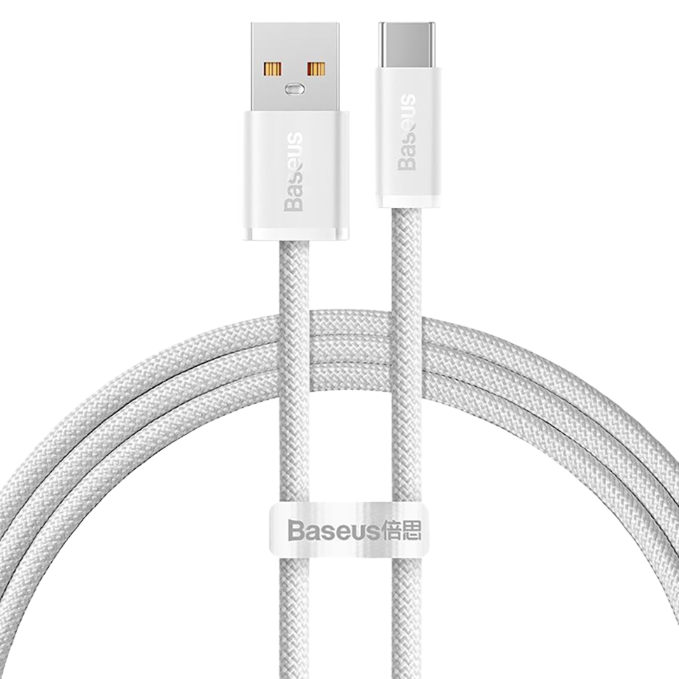 Кабель Baseus Dynamic USB - Type-C 100W 1м Белый