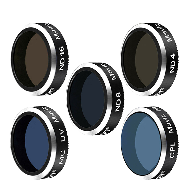 Комплект светофильтров K&F Concept ND + CPL + UV для DJI Mavic Air (5шт)