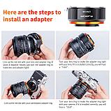 Адаптер K&F Concept M11125 для объектива Nikon AI на камеру Micro 4/3, фото 4