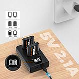 2 аккумулятора DB-110 + зарядное устройство K&F Concept, фото 3