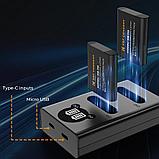 2 аккумулятора DB-110 + зарядное устройство K&F Concept, фото 6