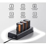 Зарядное устройство K&F Concept Triple Slot для NP-FW50, фото 6