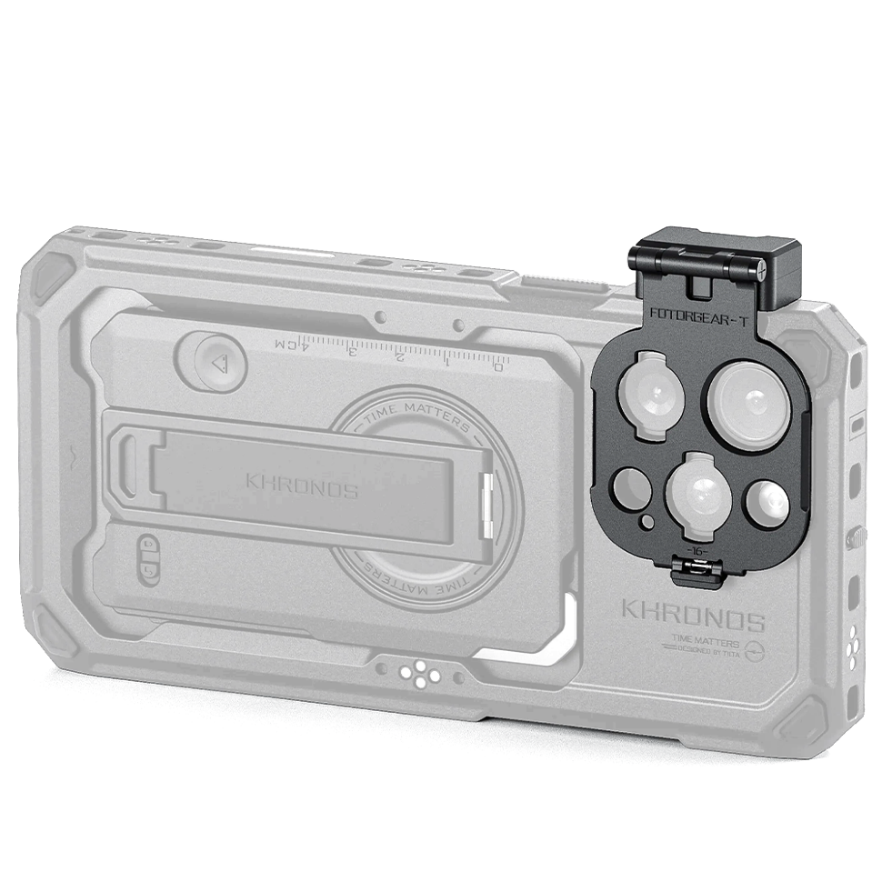 Адаптер Tilta Khronos Lens Adapter для объектива Fotorgear T-mount для iPhone 16 Pro/Pro Max Серый