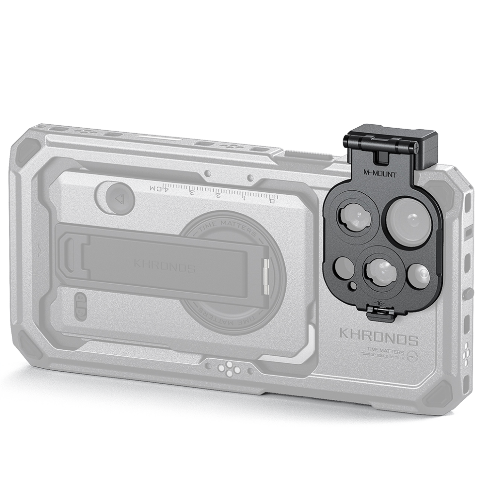 Адаптер Tilta Khronos Lens Adapter для объектива M-mount для iPhone 16 Pro/Pro Max Серый