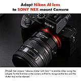 Адаптер K&F Concept для объектива Nikon AI на Sony NEX Pro, фото 7