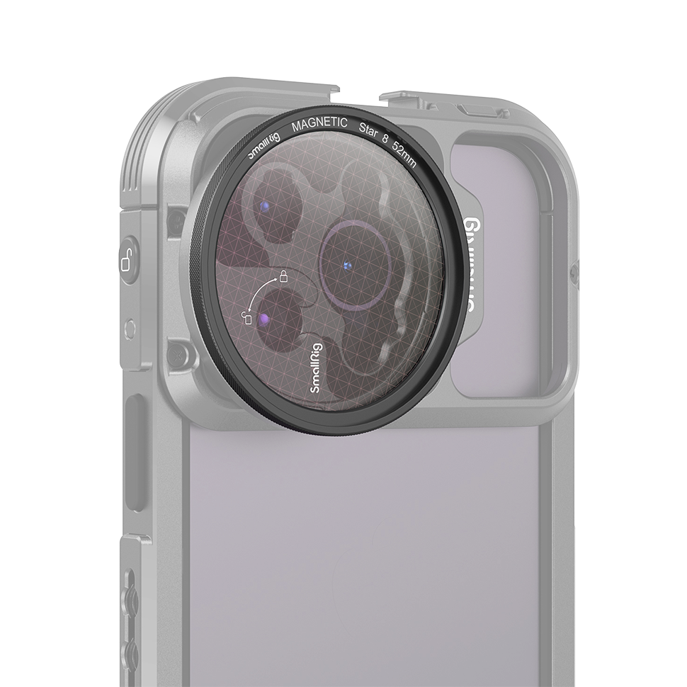 Светофильтр SmallRig MagEase Magnetic Star-Cross (8 Points) 52мм